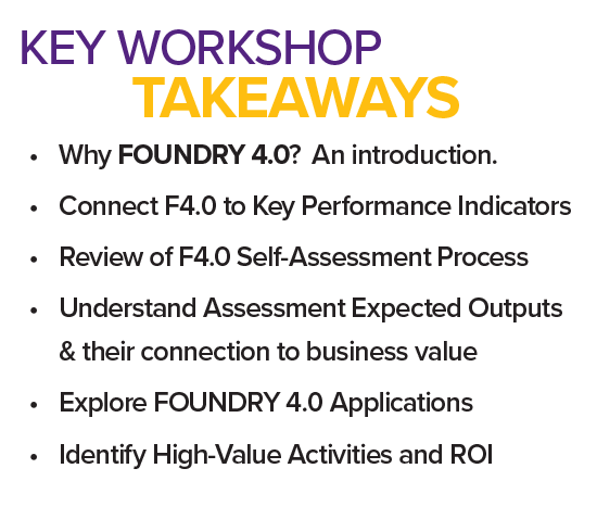 Workshop Takeaways,   Why Foundry 4.0?